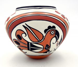 Acoma polychrome parrot pattern bowl by Keith Joe