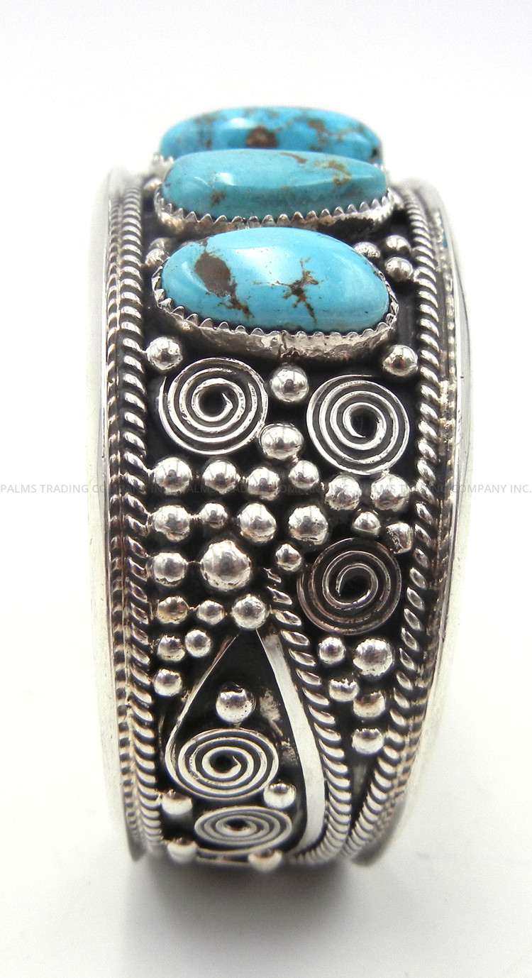 Turkish Handmade Jewelry Sterling Silver 925 Sapphire Blue Bracelet Bangle Cuff2