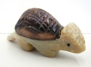 Zuni Picasso marble and snail shell carved stone armadillo fetish
