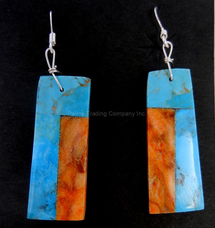 • MULTI-STONE INLAY • santo domingo earrings