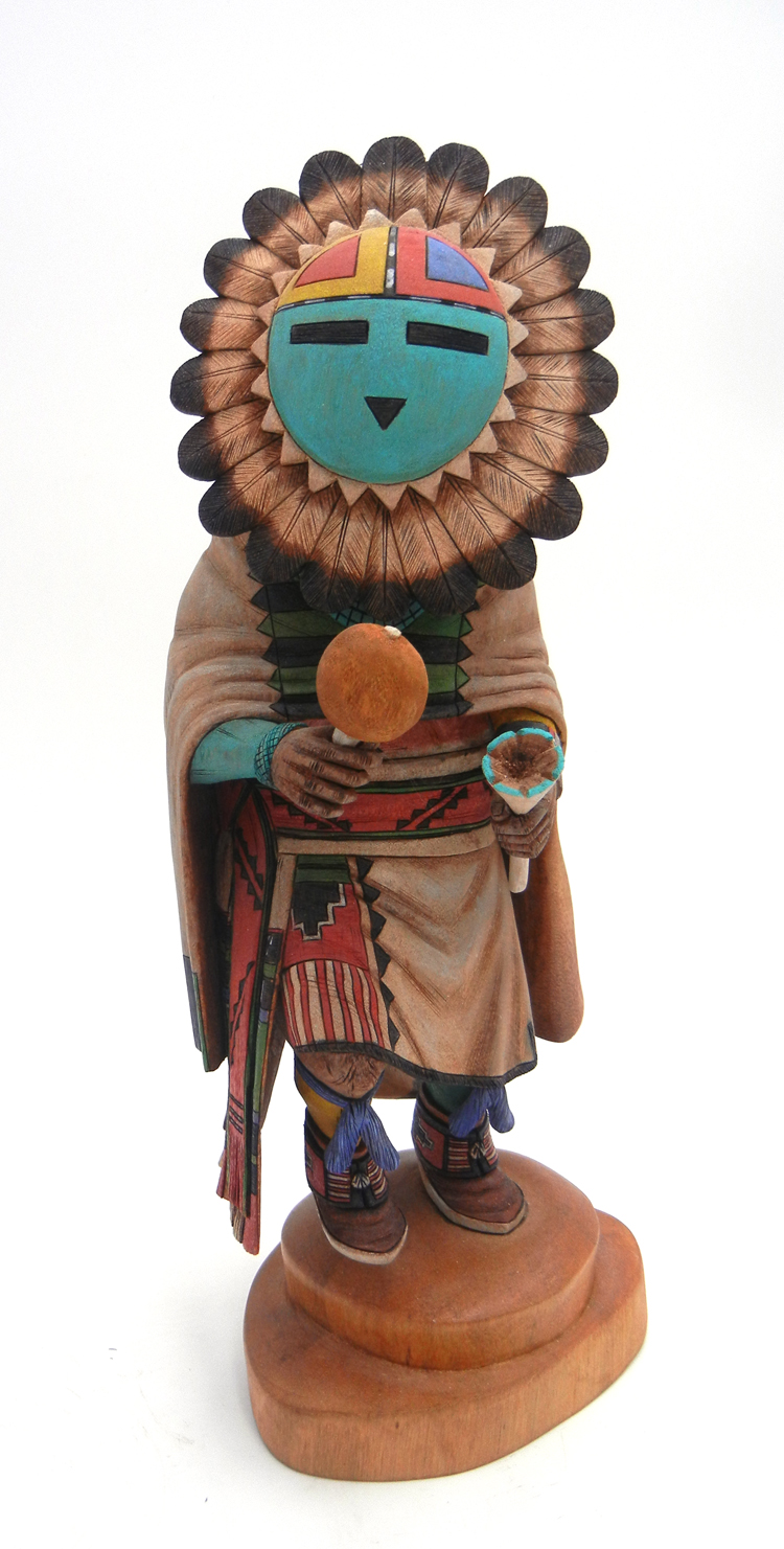 Hopi sunface kachina doll by Brendan Kayquoptewa