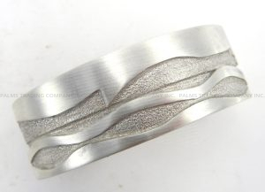 Zuni sterling silver overlay cuff bracelet by Abraham Peina