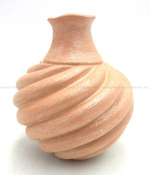 Jemez small micaceous handmade swirl vase by Emma Yepa