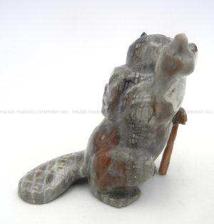 Zuni Freddie Leekya Picasso Marble Carved Stone Beaver Fetish