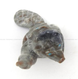 Zuni Freddie Leekya Picasso Marble Carved Stone Beaver Fetish