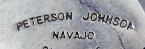 Navajo Peterson Johnson White Buffalo and Stering Silver Pendant