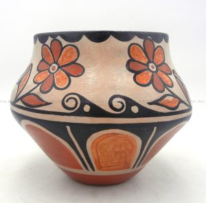 Santo Domingo Billy Veale Handmade and Hand Painted Multi-Design Jar