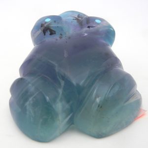 Zuni Kenric Laiwakete Carved Stone Flourite Frog Fetish