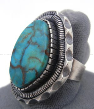 Navajo Turquoise Mountain and Sterling Silver Ring
