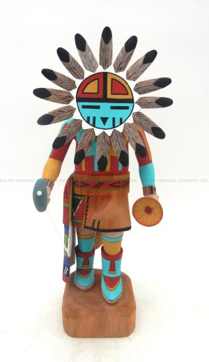 Hopi Sunface Kachina doll by John Poeahla