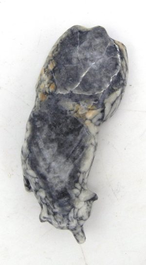 Zuni Cody Natacio Carved Stone Obsidian Badger Fetish