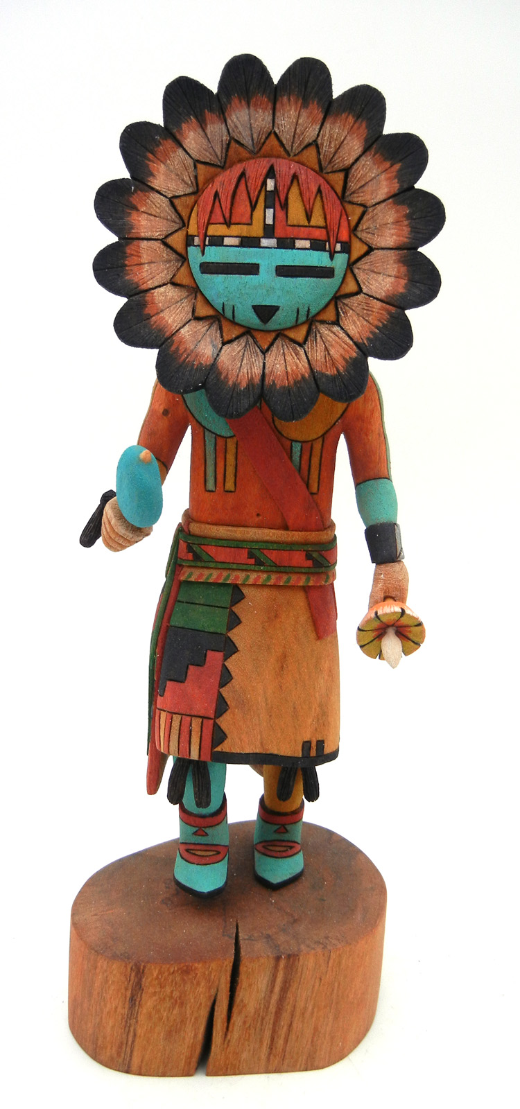 Hopi Sunface Kachina Doll by Jocelyn Vote