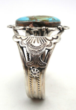 Navajo Royston Turquoise and Sterling Silver Cuff Bracelet