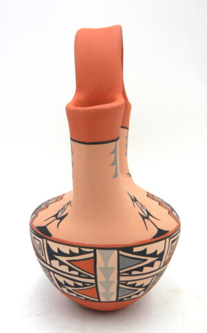 Jemez Chrislyn Fragua Handmade and Hand Painted Wedding Vase