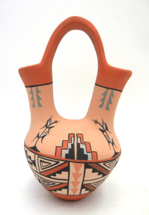 Jemez Chrislyn Fragua Handmade and Hand Painted Wedding Vase