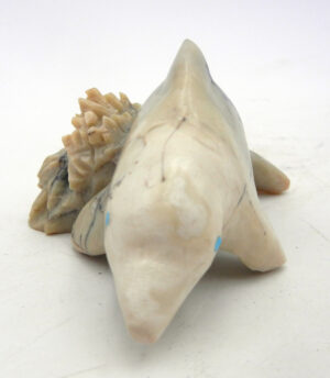 Zuni Michael Coble Carved Soapstone Dolphin Fetish