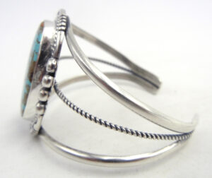 Navajo #8 Turquoise and Sterling Silver Cuff Bracelet