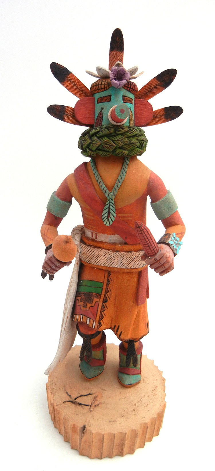 Hopi Corn Boy kachina doll by Harold Nequatewa