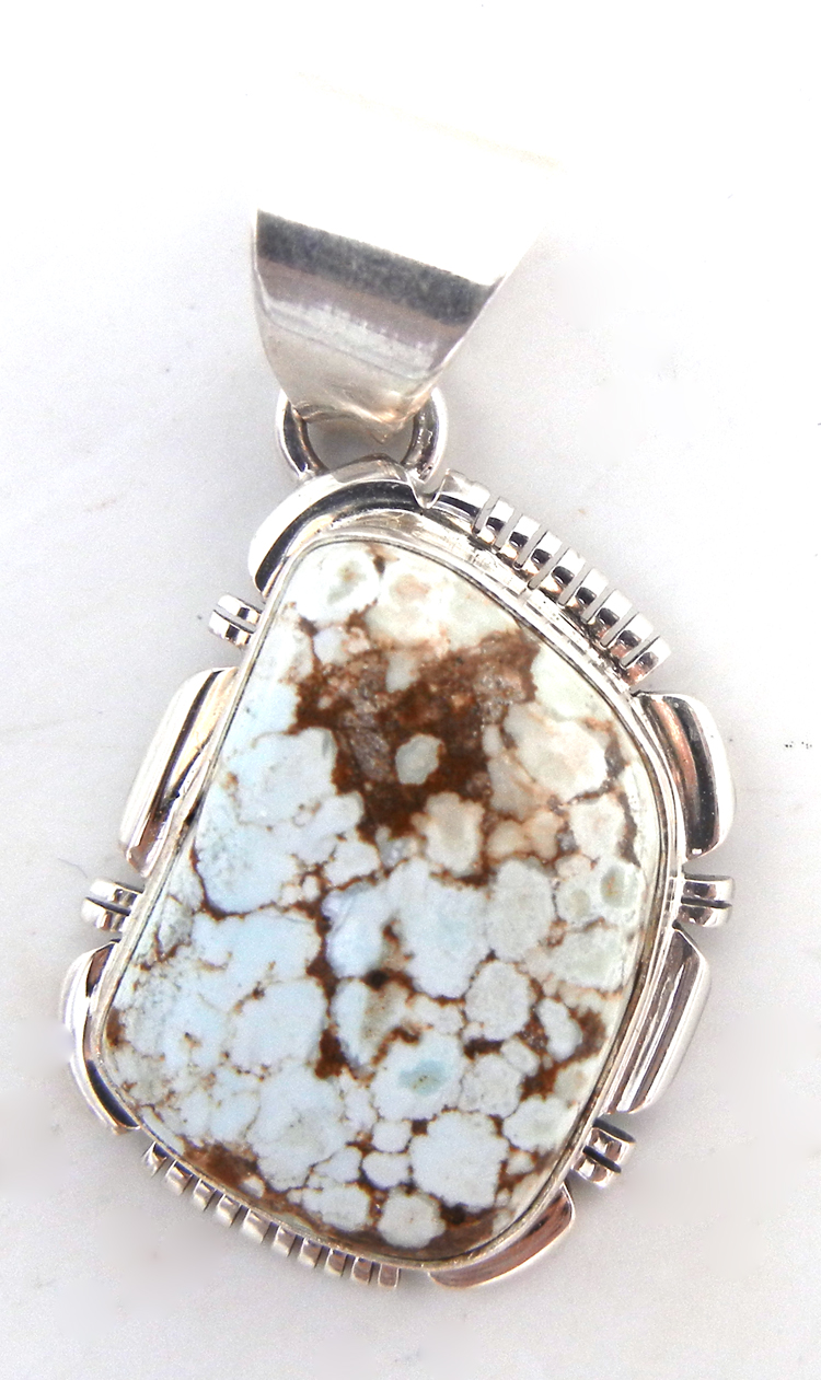 Navajo Dry Creek Turquoise and sterling silver pendant