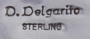 Navajo Delbert Delgarito Onyx and Sterling Silver Pendant