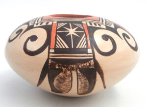 Hopi handmade, painted and polished seed pot by Adelle Nampeyo