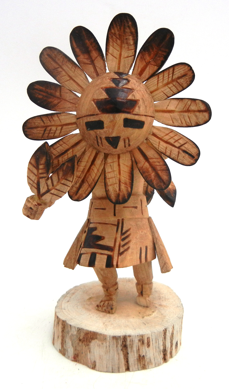 Navajo small sunface kachina doll by Robert Platero
