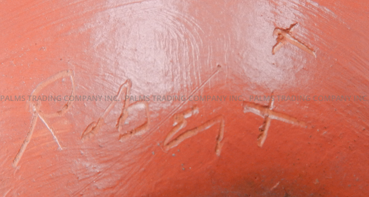 Santo Domingo Robert Tenorio Handmade and Hand Painted Negative Design Jar - Image 4