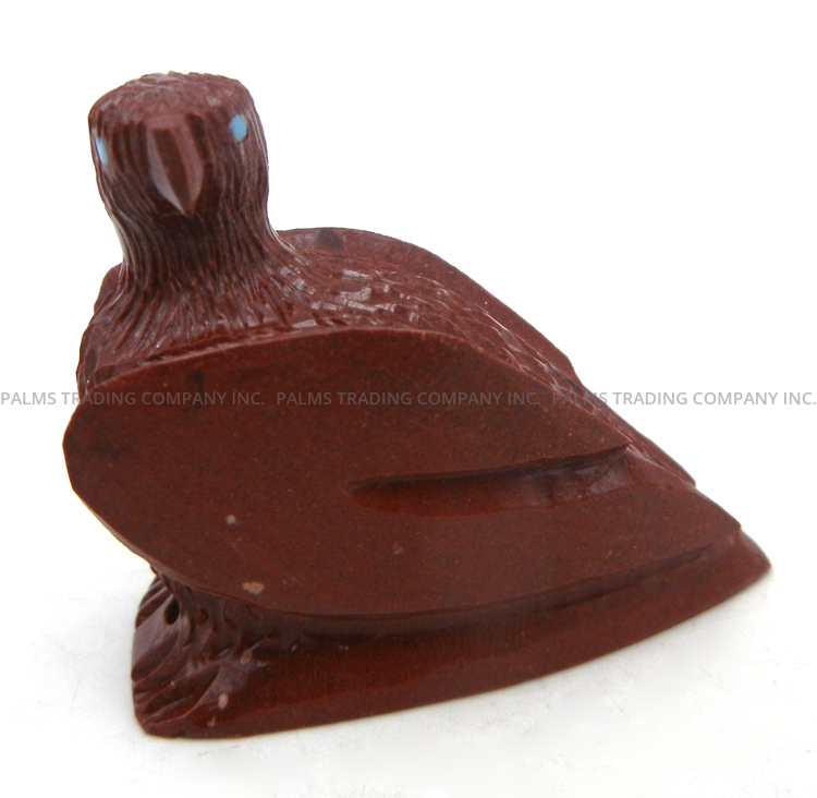 Zuni carved pipestone eagle fetish by Jesus Espino