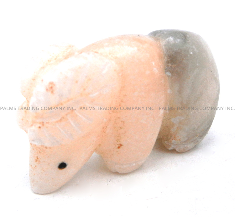 Zuni carved alabaster ram fetish by Justin Red Elk