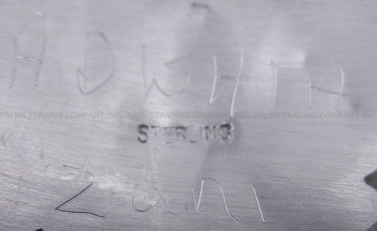 Zuni Allison Dishta Multi-Stone Inlay and Sterling Silver Butterfly Cuff Bracelet - Image 4