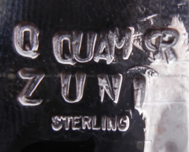 Zuni Quintin Quam Multi-Stone Inlay and Sterling Silver Roadrunner and Cactus Pendant - Image 3