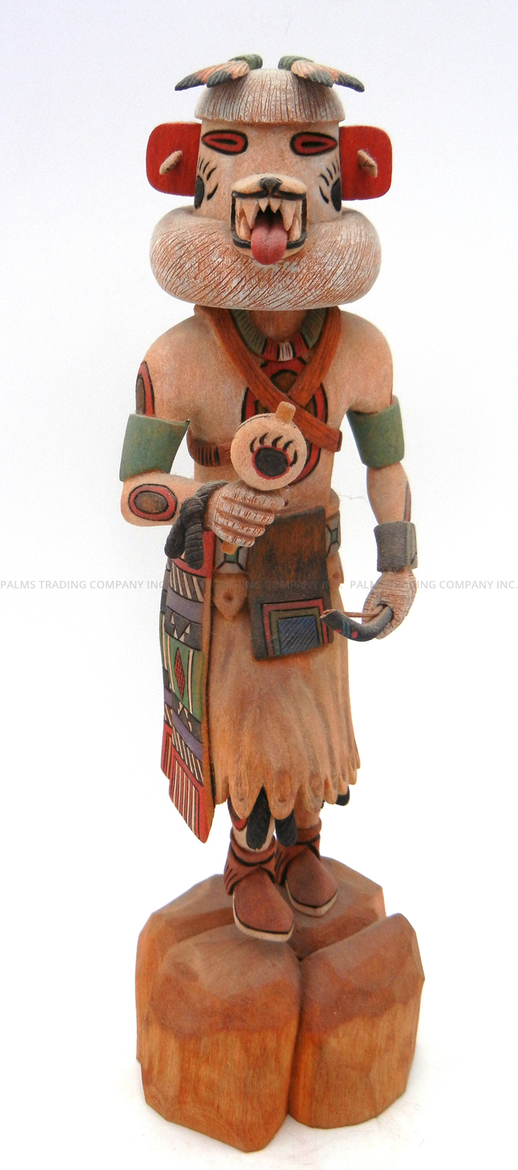 Hopi White Bear Kachina doll by late carver Jocelyn Vote