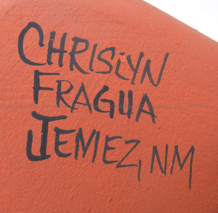 Jemez Chrislyn Fragua Seated Santa Storyteller Figurine with Two Children - Image 7