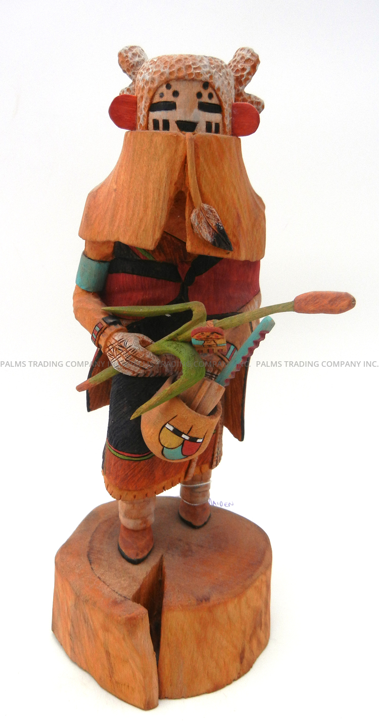 Hopi Snow Maiden kachina doll by William Komalestewa