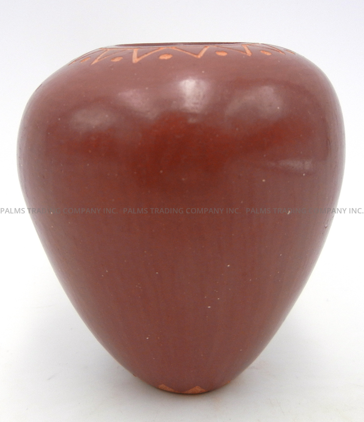 Jemez Helen Tafoya Handmade, Etched and Polished Hummingbird Jar - Image 5