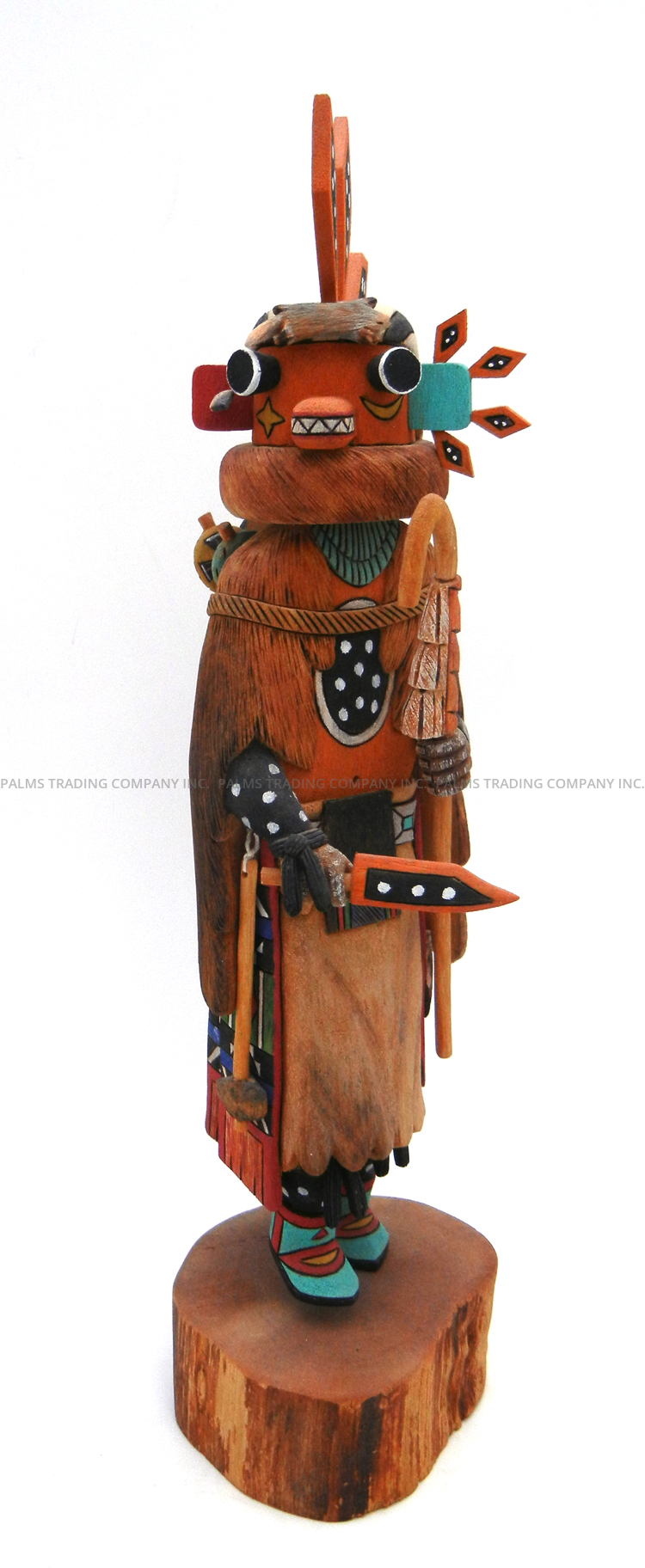 Hopi Uhuhu (Scavenger) Kachina doll by Jocelyn Vote