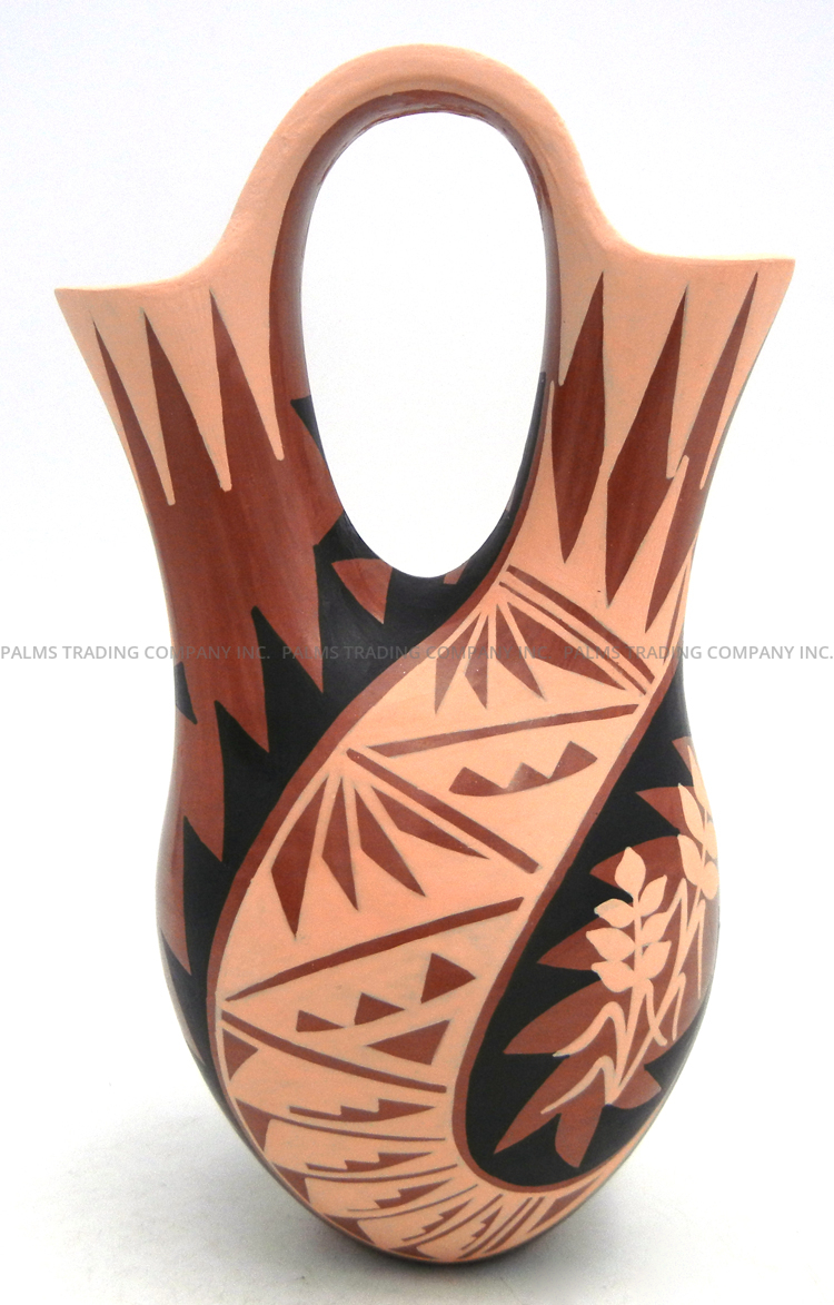 Jemez Geraldine Sandia Handmade, Painted and Polished Wedding Vase - Image 4