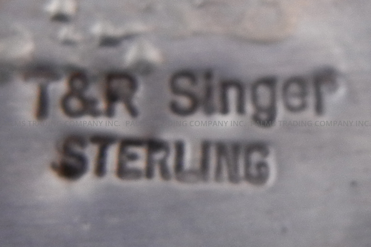 Navajo Tommy and Rosita Singer Onyx and Sterling Silver Overlay Bolo Tie - Image 5