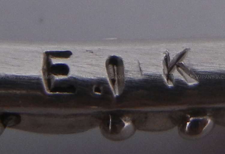 Navajo Thin Band Multi-Stone and Sterling Silver Cuff Bracelet - Image 4