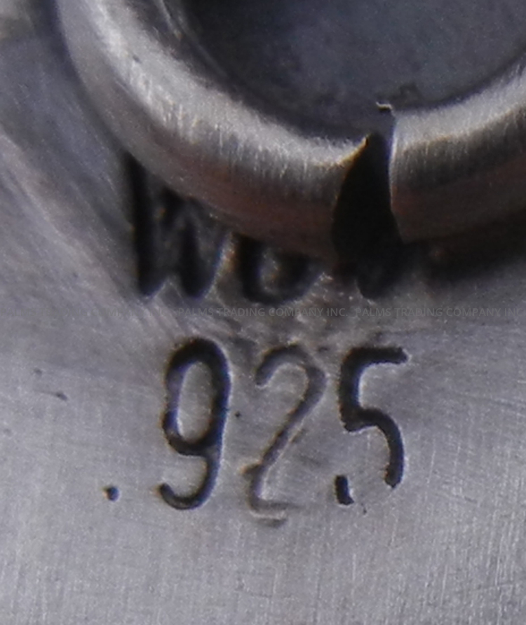 Navajo Walter Vandever Small Turquoise and Sterling Silver Pendant - Image 3