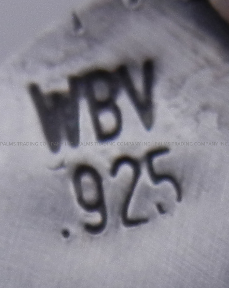 Navajo Walter Vandever Small Triangular Turquoise and Sterling Silver Pendant - Image 3