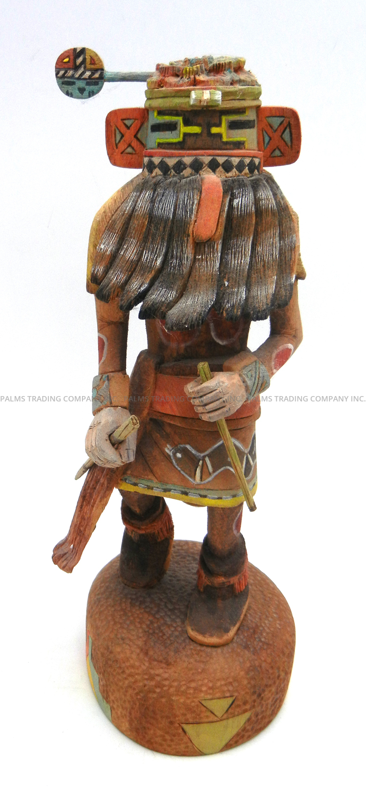 Hopi Kykotsmova kachina doll by T. Fredericks