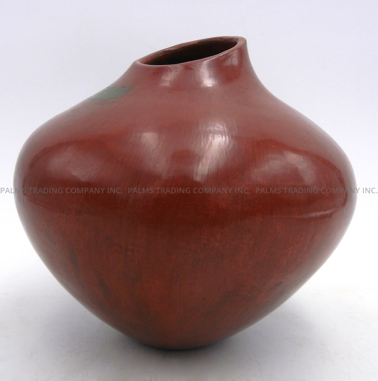 Navajo Handmade Pine Pitch Sloped Rim Jar by Alice Cling - Image 3