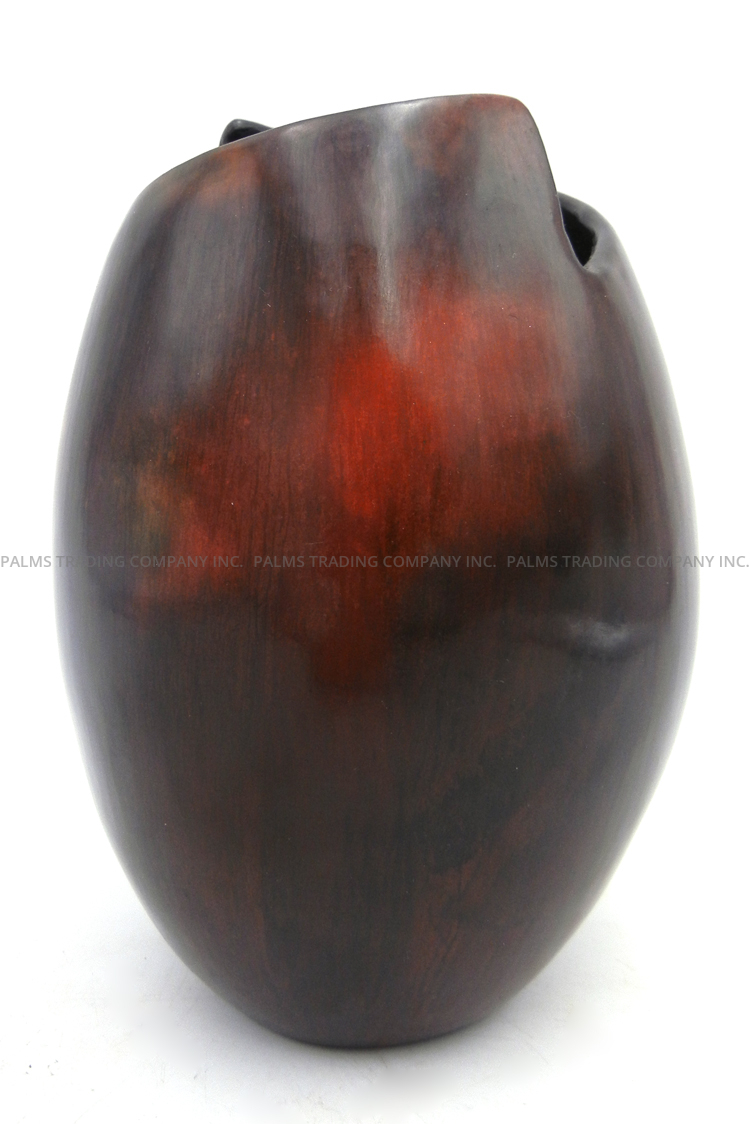 Navajo Alice Cling Handmade Pine Pitch Vase with Cut Out Rim - Image 3