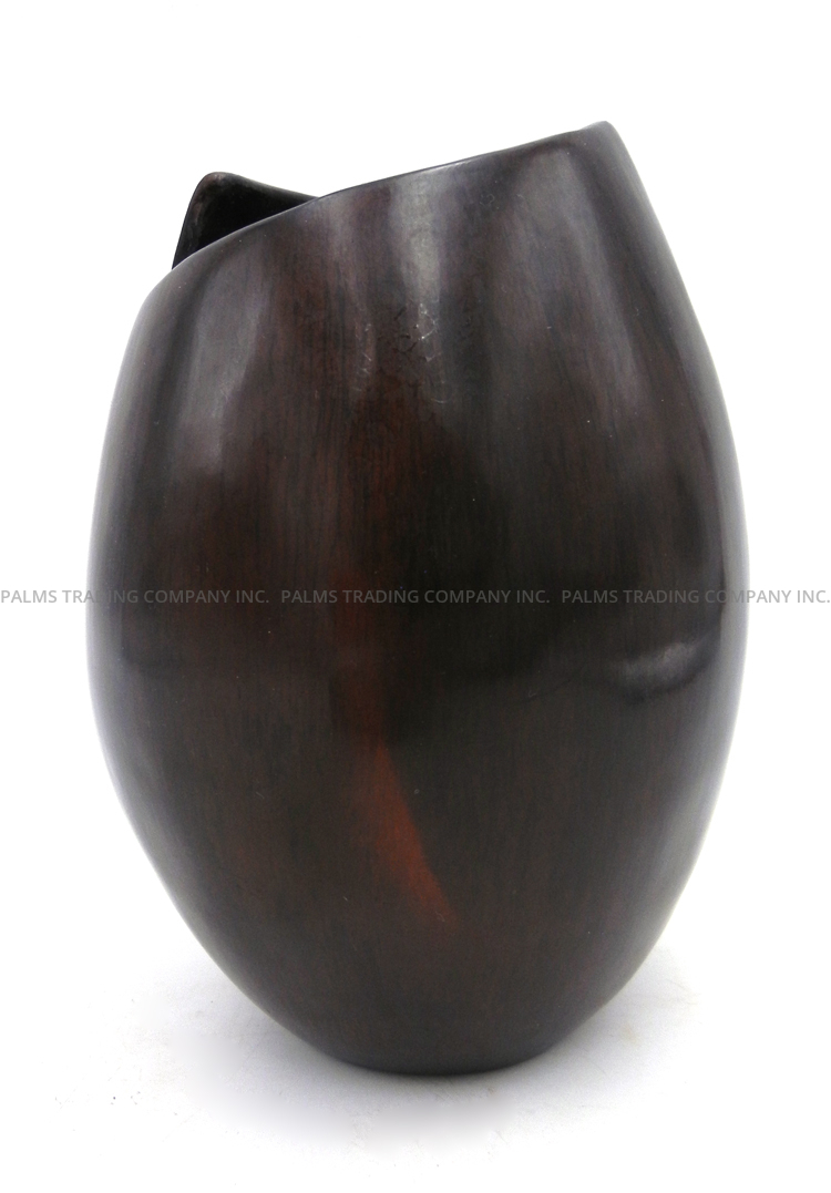 Navajo Alice Cling Handmade Pine Pitch Vase with Cut Out Rim - Image 5