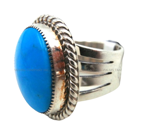 Navajo #8 turquoise and sterling silver maiden pendant by Bennie Ration