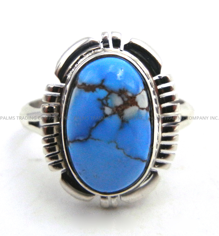 Navajo golden hills turquoise and sterling silver ring