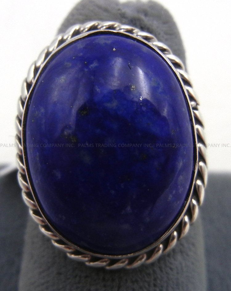 Navajo lapis and sterling silver ring