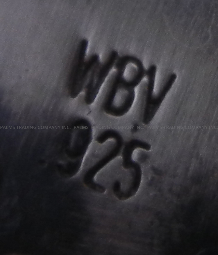 Navajo Walter Vandever Onyx and Brushed Sterling Silver Ring - Image 4