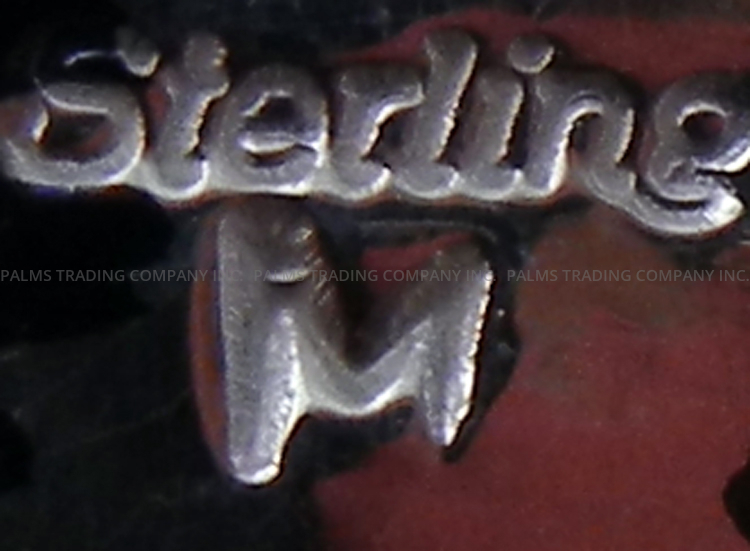 Navajo Joseph Martinez Sterling Silver and Turquoise Arrowhead Pendant - Image 3